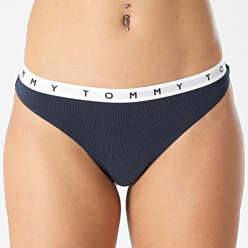 Lot De 3 String Femme 2521 Bleu Marine Bleu Clair Rose