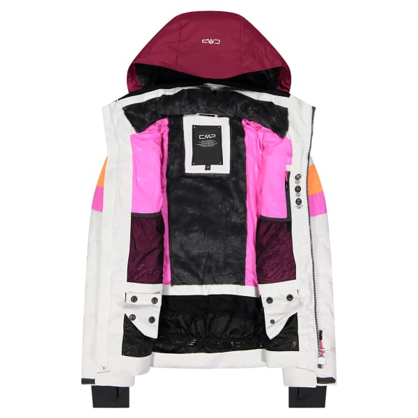 Veste de ski CMP WOMAN JKT ZIP HOOD WHITE