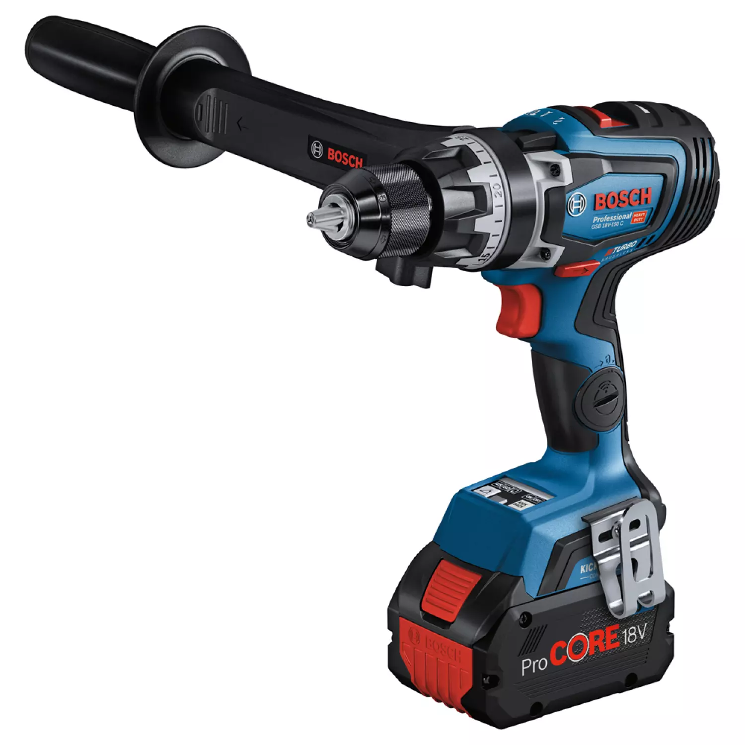 Bosch GSB 18V-150 C 18V Li-Ion accu BiTurbo schroefklopboormachine set (2x 8,0Ah) in L-Boxx - 150Nm - koolborstelloos