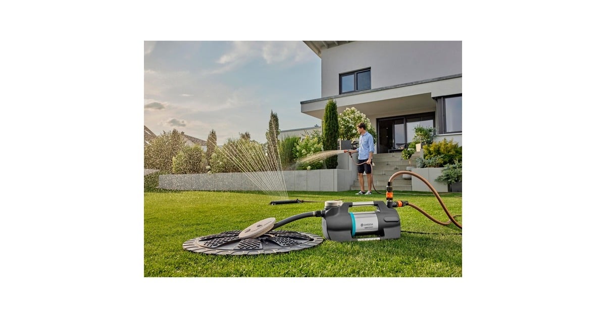 GARDENABesproeiingspomp 5600 Silent+  (Zwart/zilver)