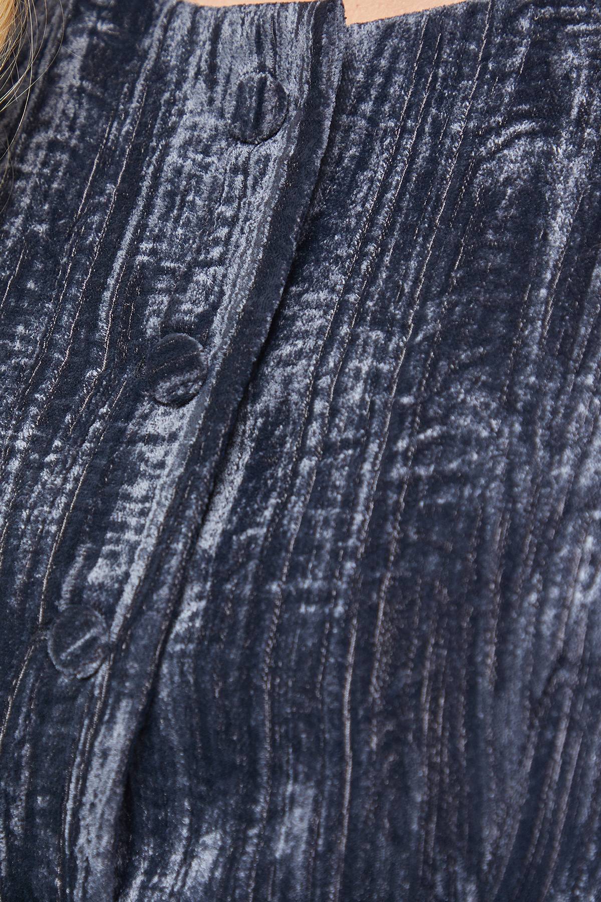 Warehouse Gilet Long en Velours Froissé