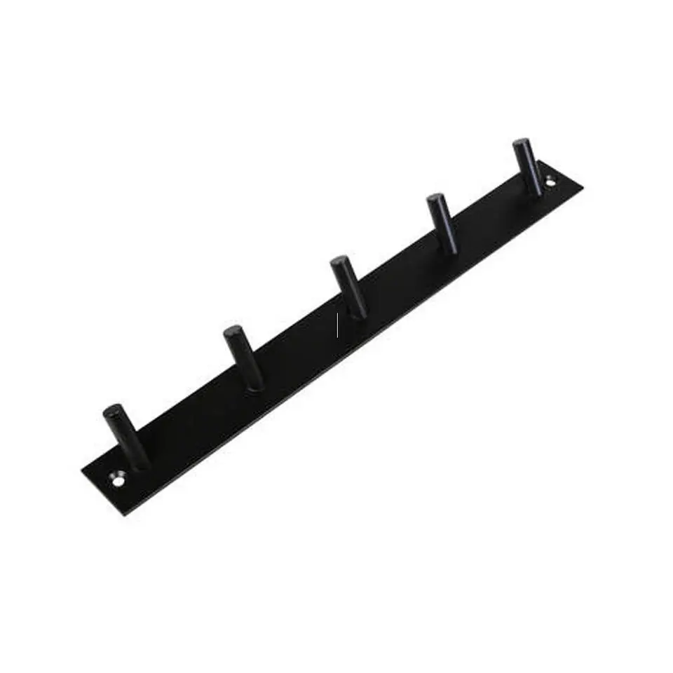 Benson Wand kapstok - 5 haken - RVS - 32 cm - ruimtebesparend