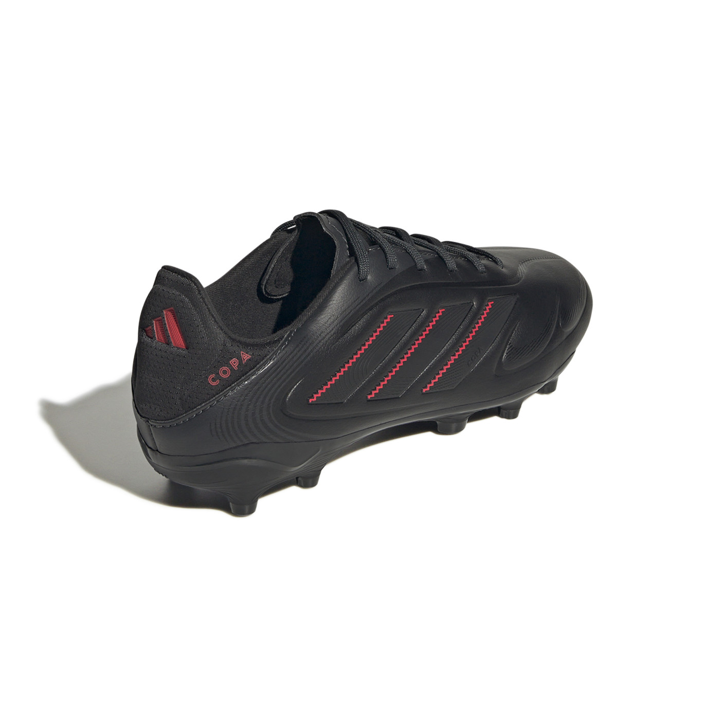 Adidas Copa Pure III League Gras / Kunstgras Voetbalschoenen (MG) Kids Zwart Donkergrijs Rood
