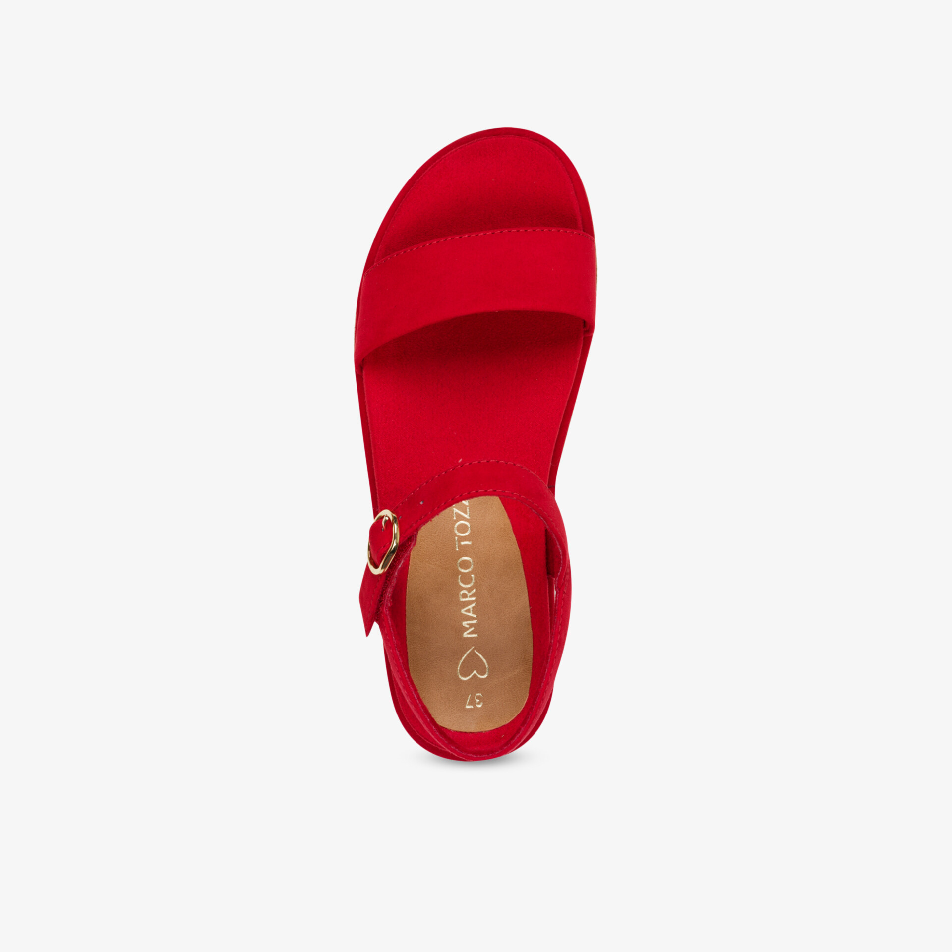 MARCO TOZZI Damen Plateausandalen rot