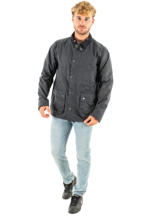 blousons et vestes barbour ambleside wax ny92 navy
