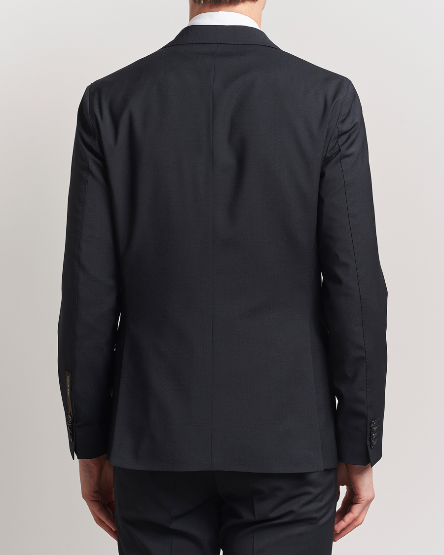 Oscar Jacobson Ego Wool Blend Blazer Black