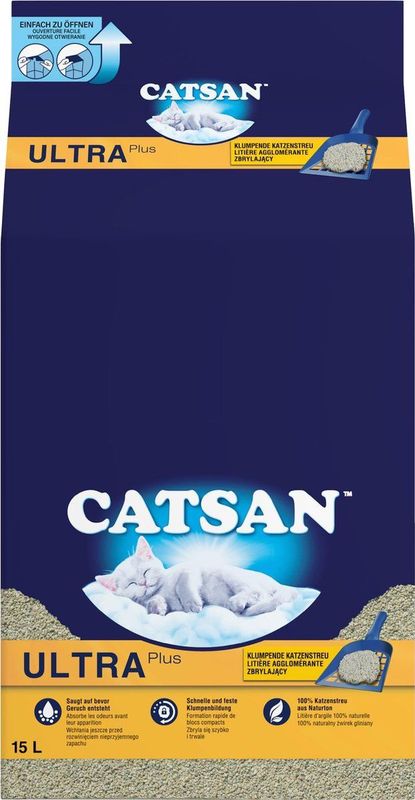 Catsan Kattenbakvulling - Klontvormend Ultra - Zak - 15L