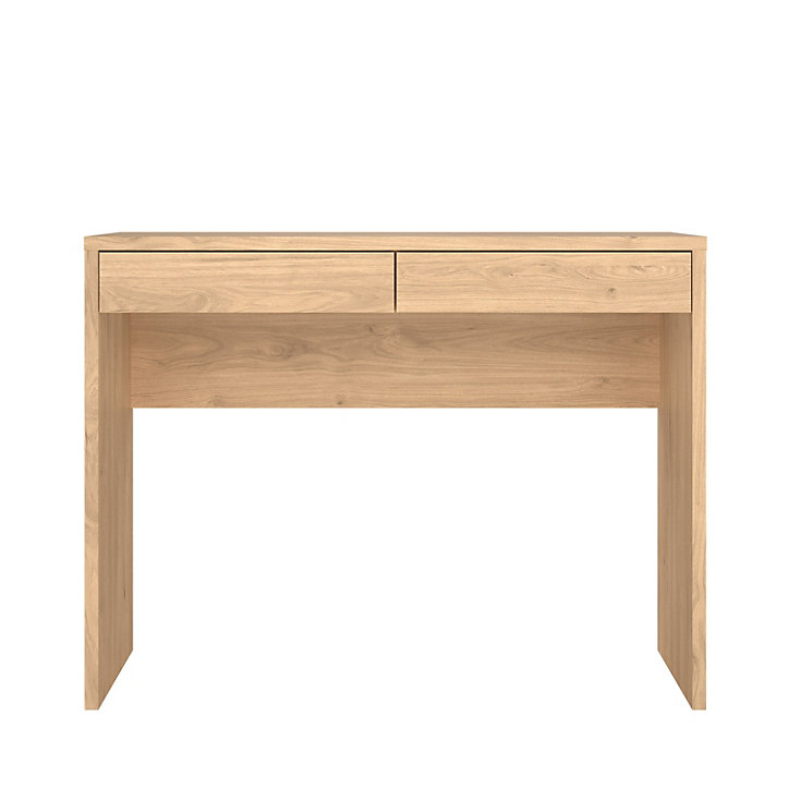 Bureau avec tiroirs effet chêne l. 100,1 cm