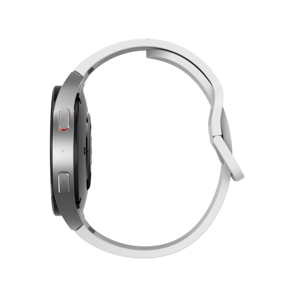 Samsung Galaxy Watch 4 Classic (42mm) Ersatz Sport Silikon Armband (Gelenkumfang: 180 - 220mm) - Weiss