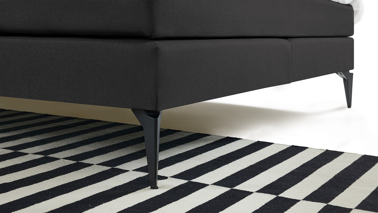 Boxspring Cisano dark grey