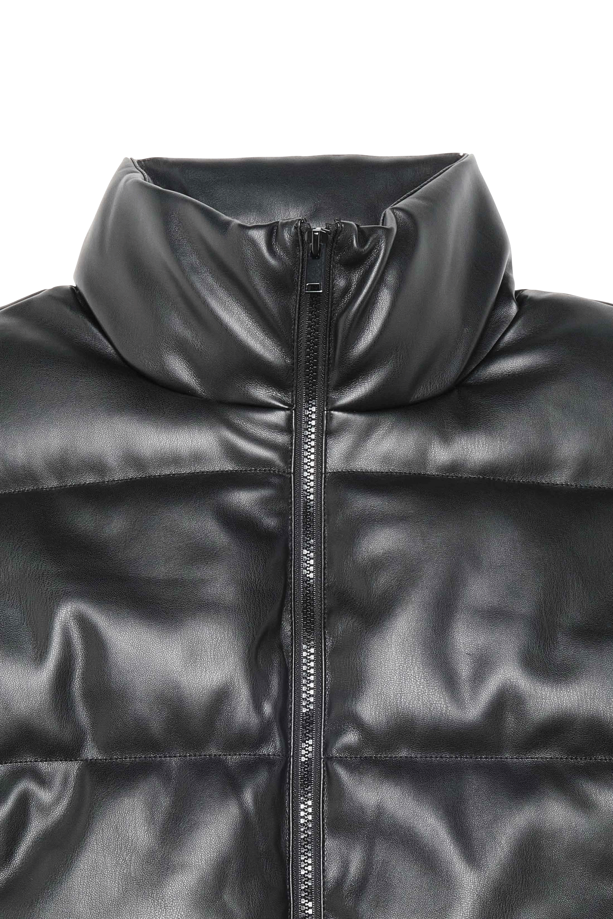 NOISY MAY Doudoune NMNANNA PU VEST Noir