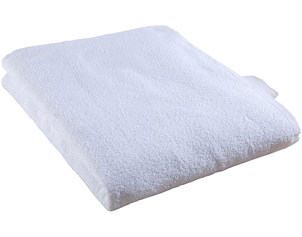 LENÇOL DE BANHO AUCHAN 100% ALGODÃO 300G/M2 BRANCO 100X150CM