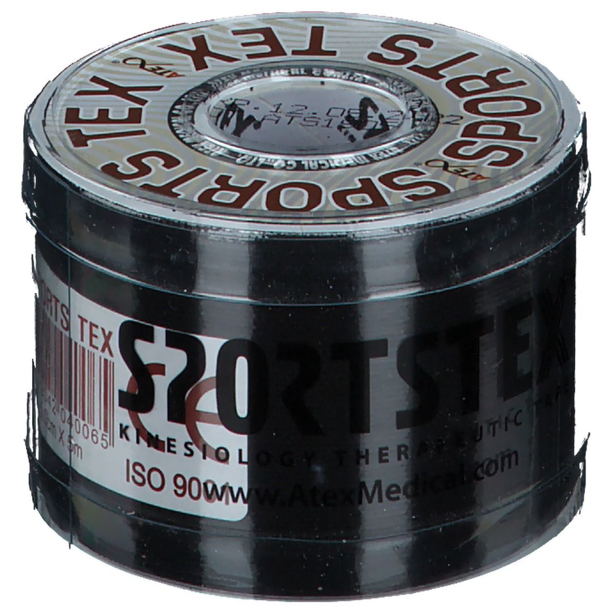 ATEX® SPORTS TEX Kinesiologie Tape 5 cm x 5 m Schwarz
