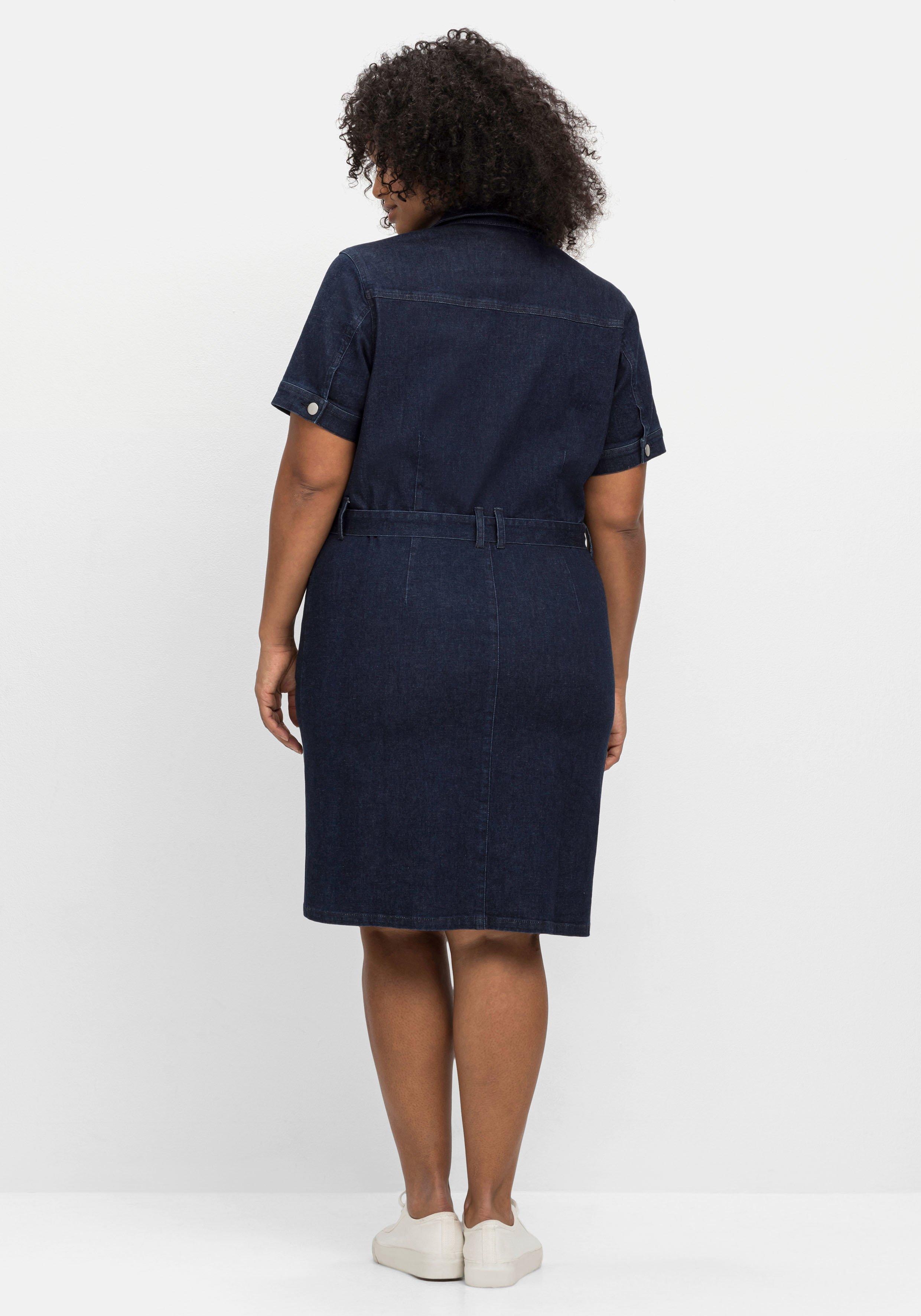 Jeanskleid mit durchgehendem 2-Wege-Zipper