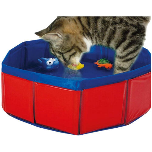 Nobby Kattenzwembad met 3 Drijvende Speeltjes