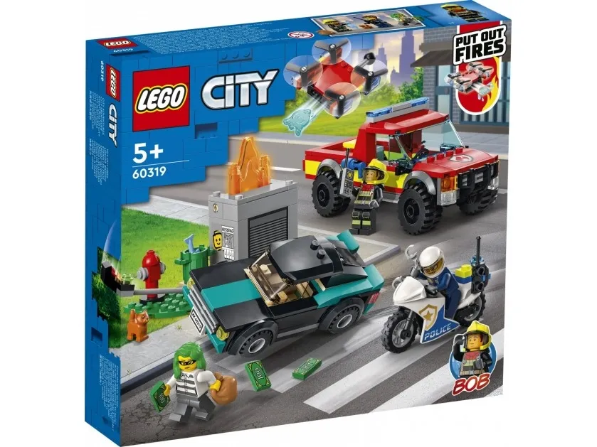 LEGO City 60319 Brandslukning og politijagt