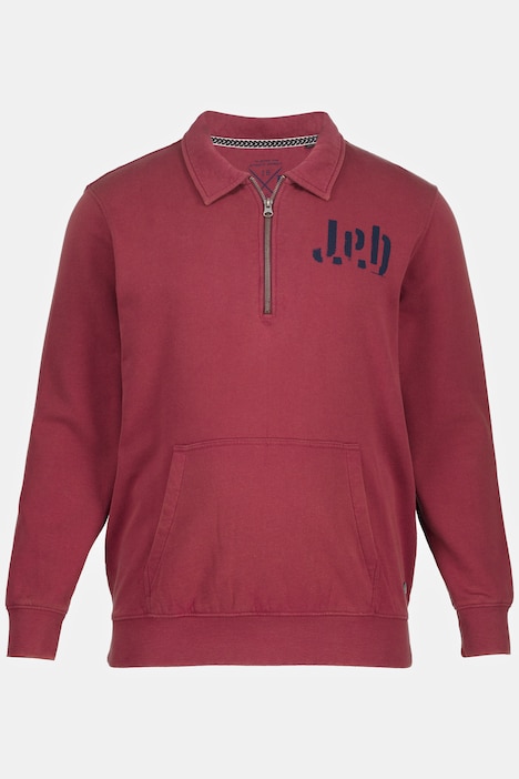 Sweatshirt, Polokragen, Zipper