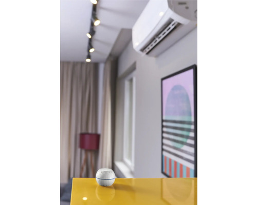 Shelly H&T witte Wi-Fi vochtigheids- en temperatuursensor