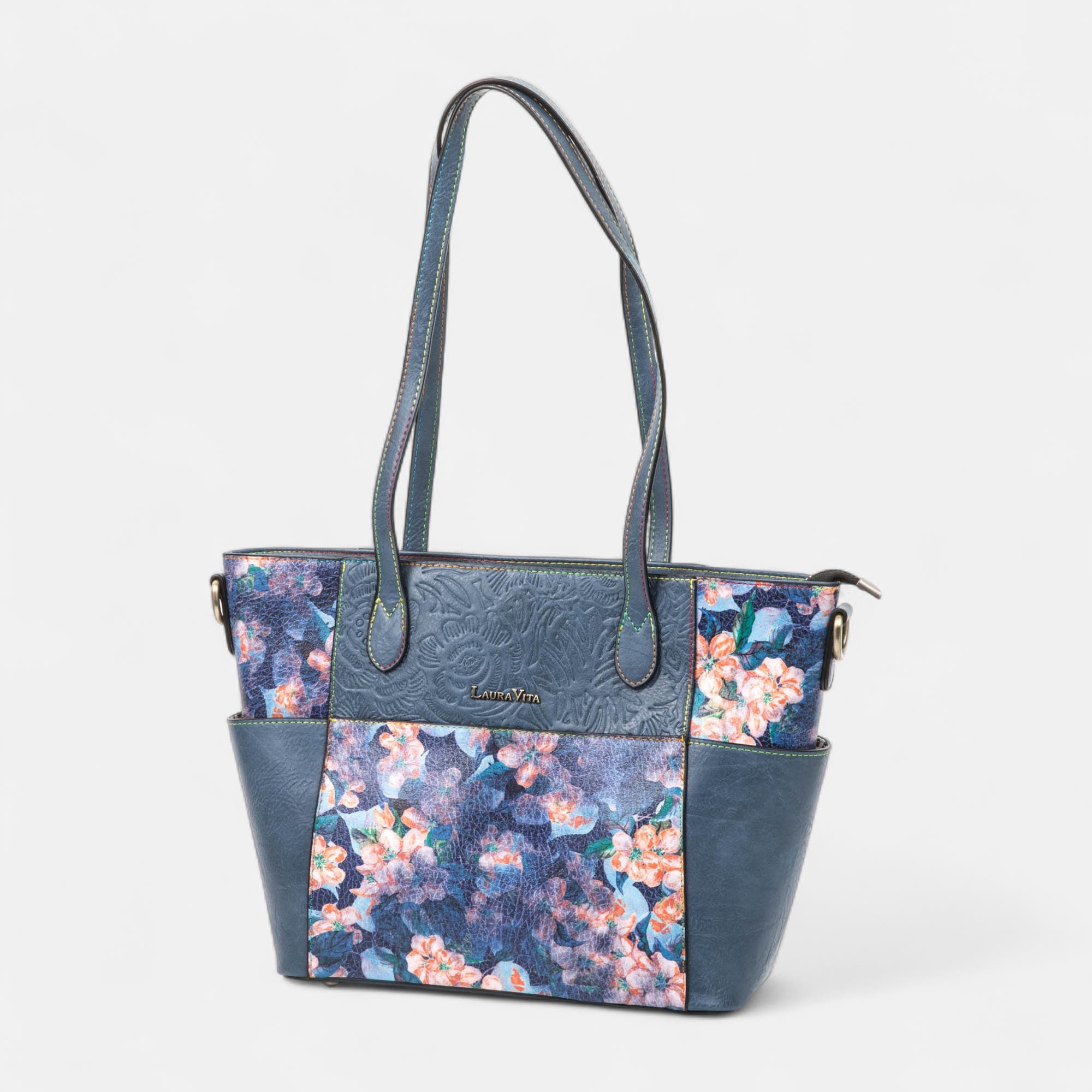 Sac de shopping bleu
