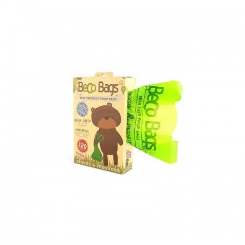 Pacote com 120 sacos para dejetos caninos Becobags, odor neutro.
