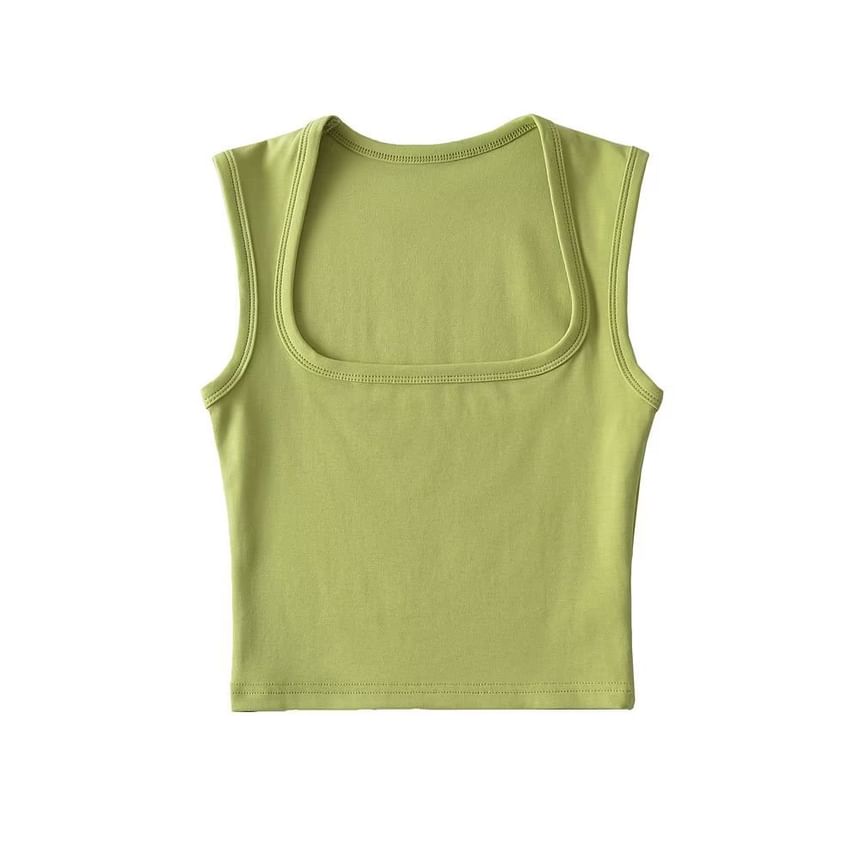Osion - Effen tanktop met vierkante hals