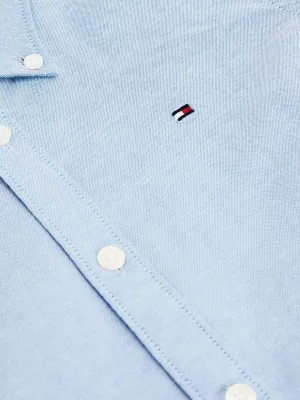 Camisa Oxford de algodão elástico