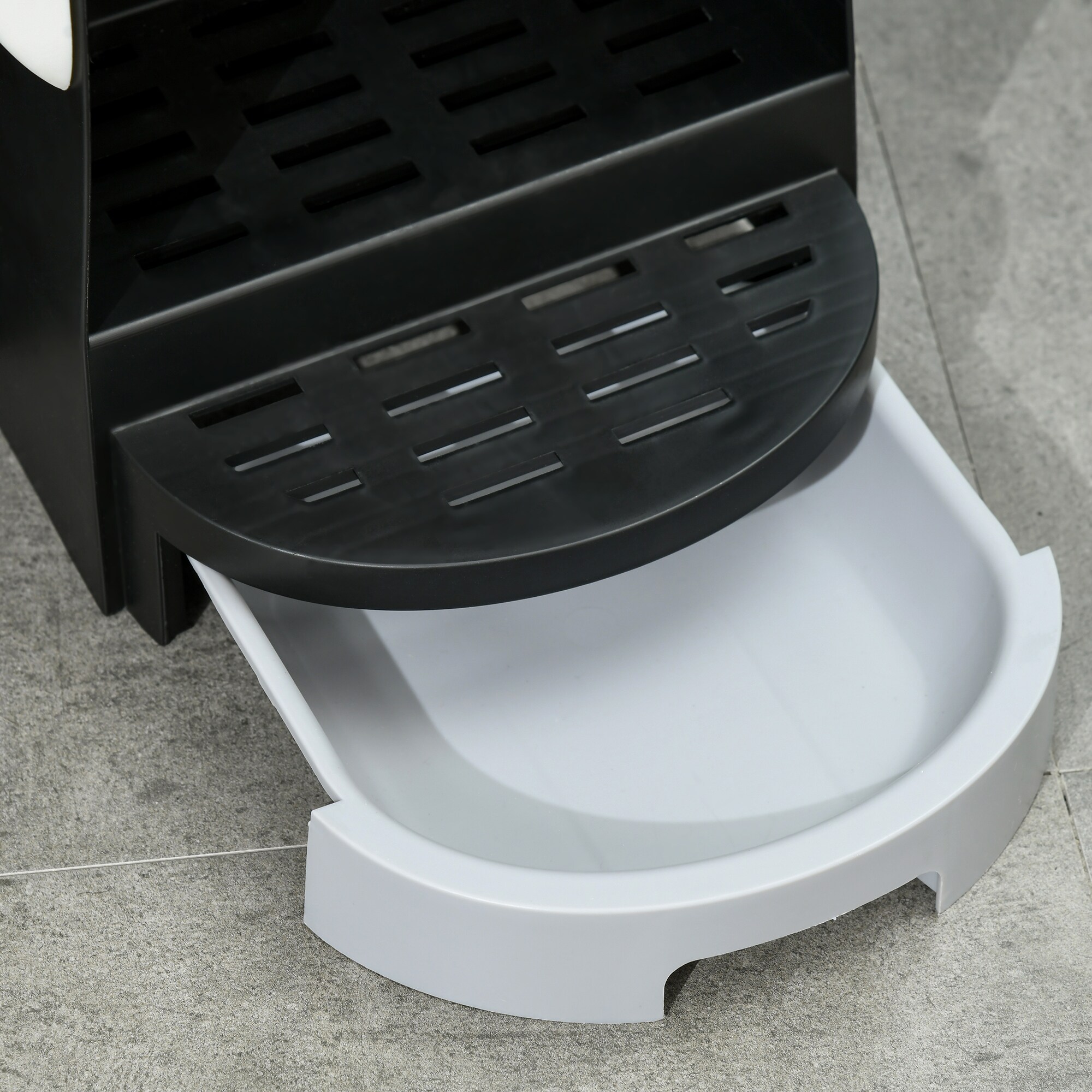 PawHut Katzentoilette mit Schaufel grau 52L x 60B x 42H cm