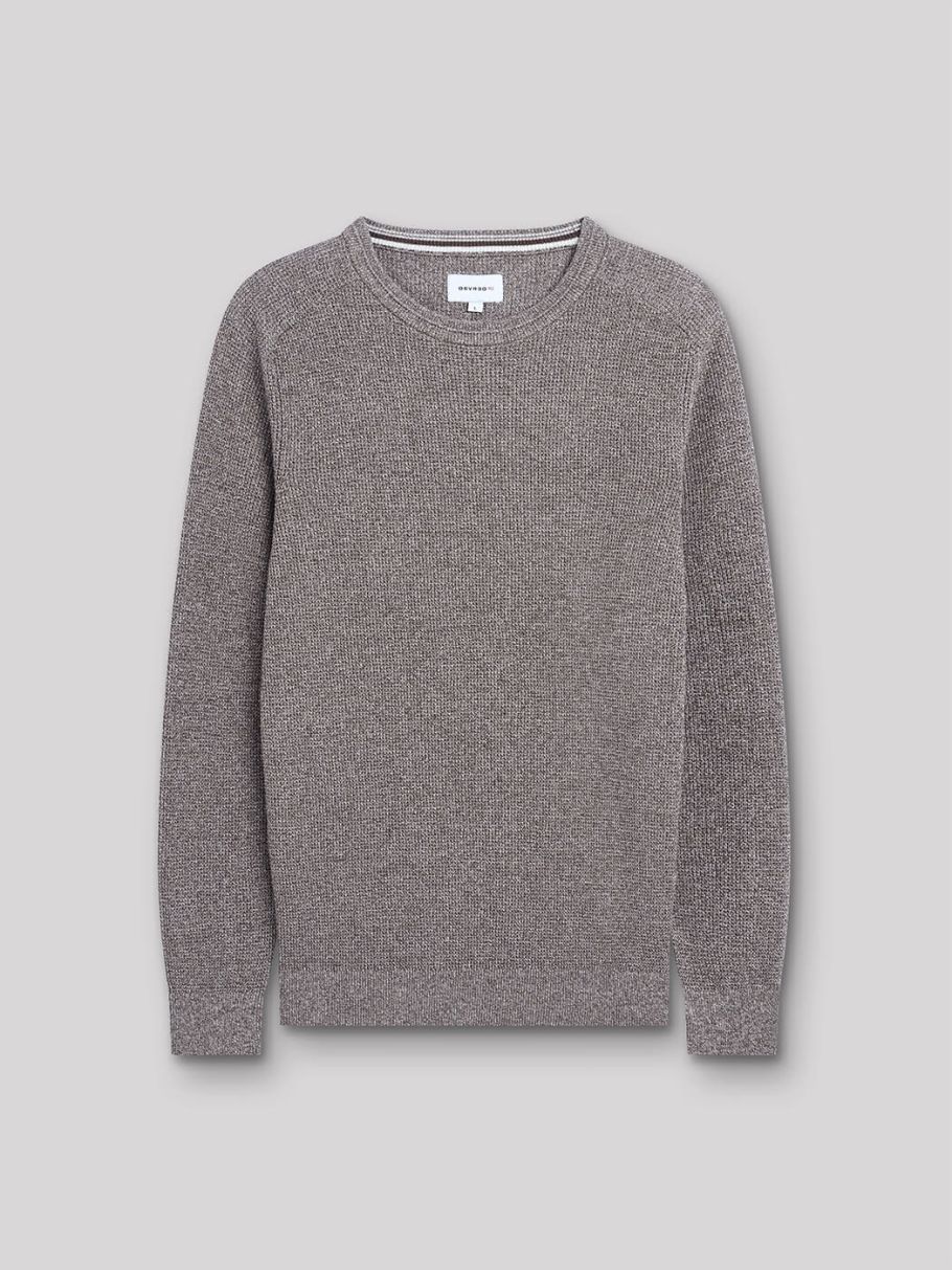 Pull col rond en coton