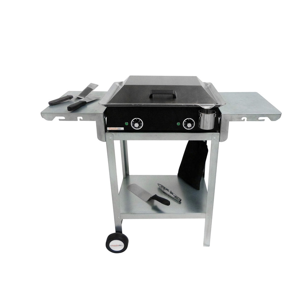 Pack plancha électrique PlanchaElec Classic 600 Carbon - Chariot Odéon