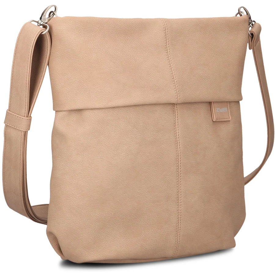 zwei Mademoiselle M12 - Schultertasche 32 cm nubuk-sand