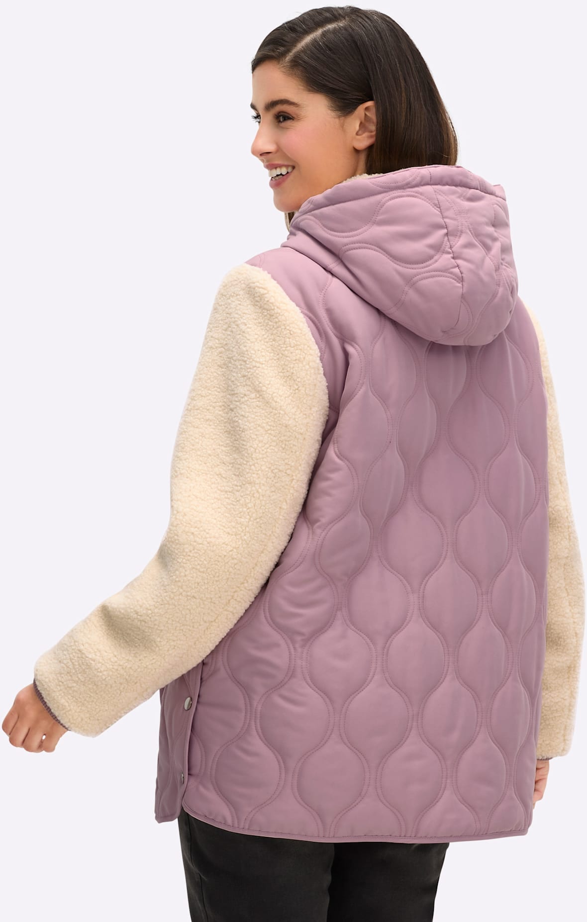 Sheego Steppjacke mit Kapuze