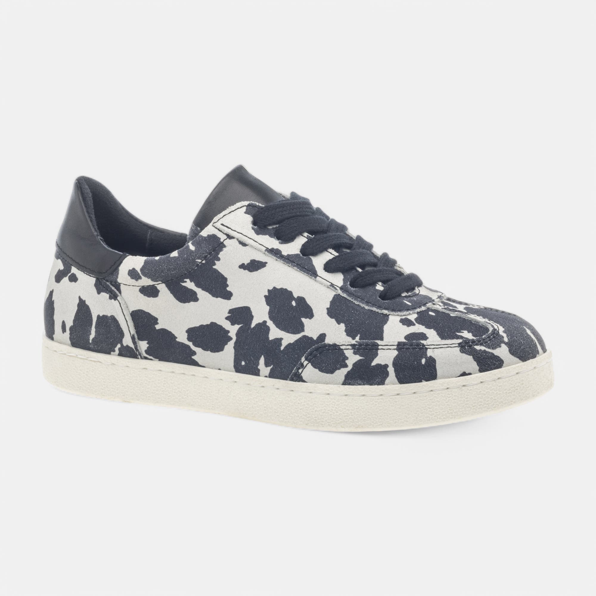 Baskets basses Femme en cuir noir