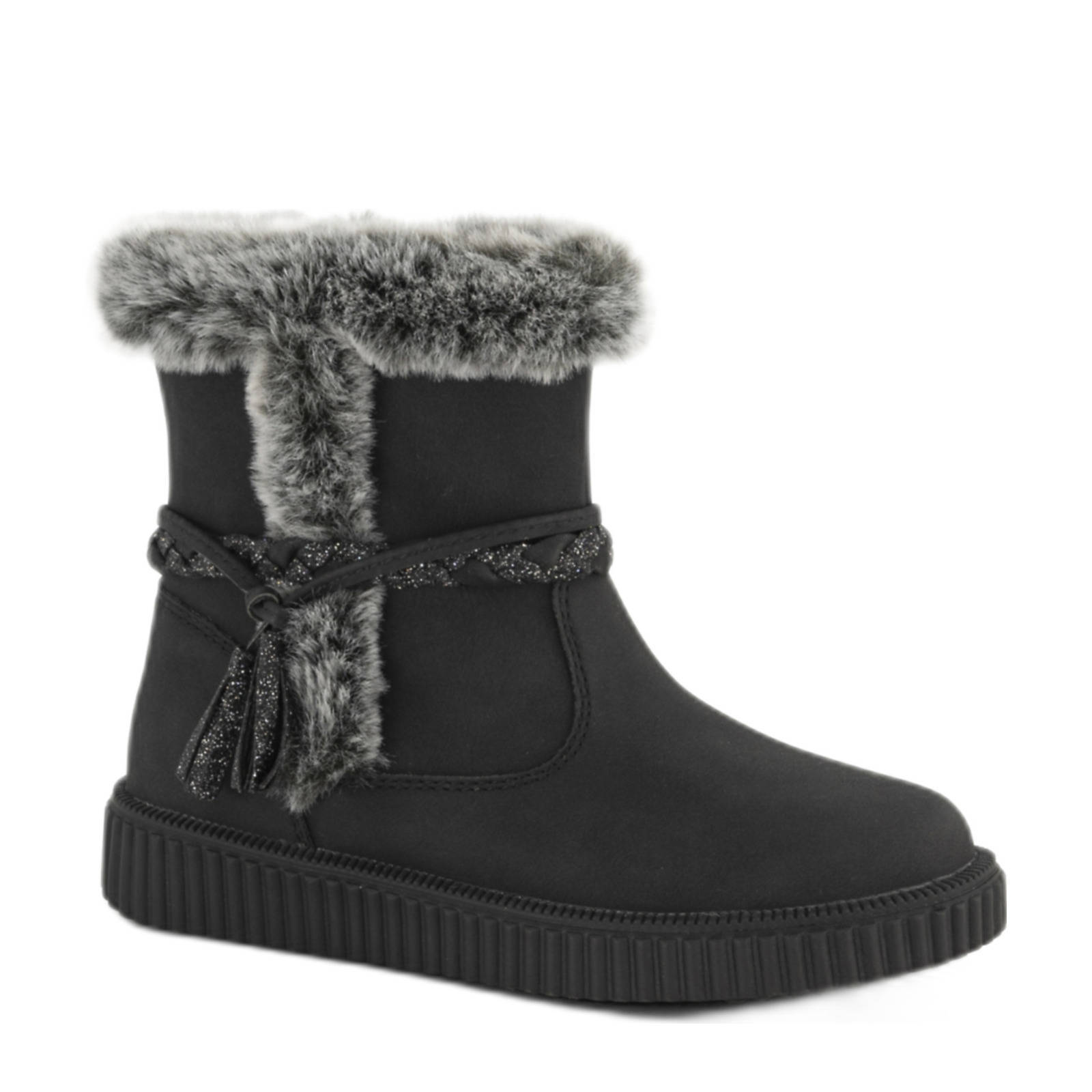 Graceland gevoerde enkelboots zwart