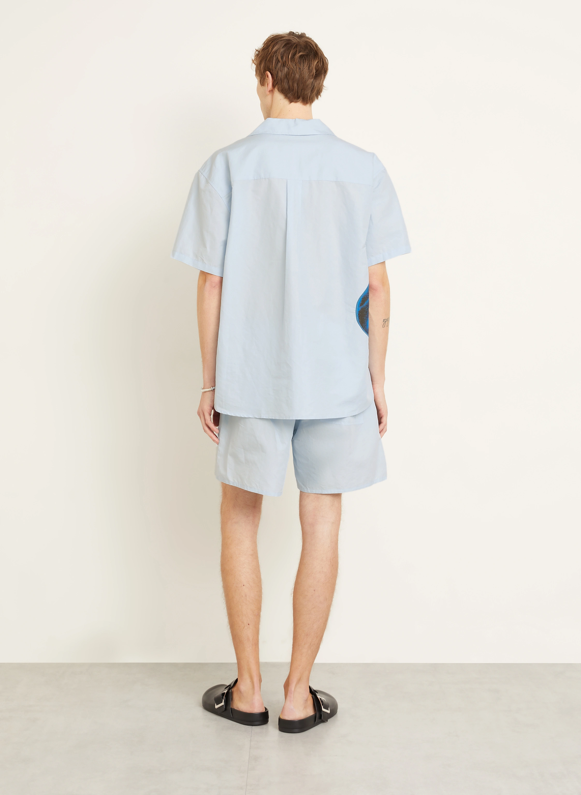 JW ANDERSON Resorthemd Comfort Fit mit Leinen