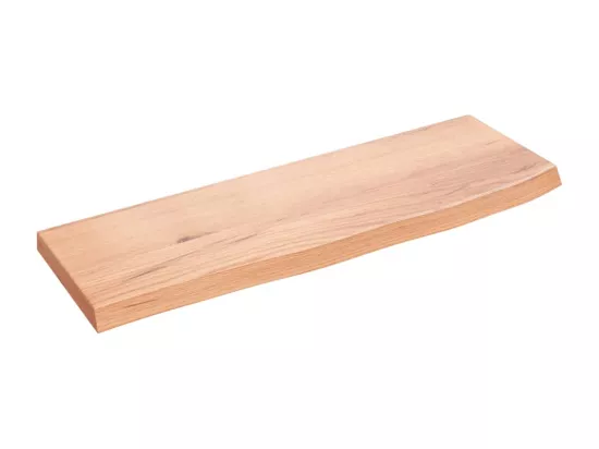 Étagère murale marron clair 60x20x2 cm bois chêne massif traité