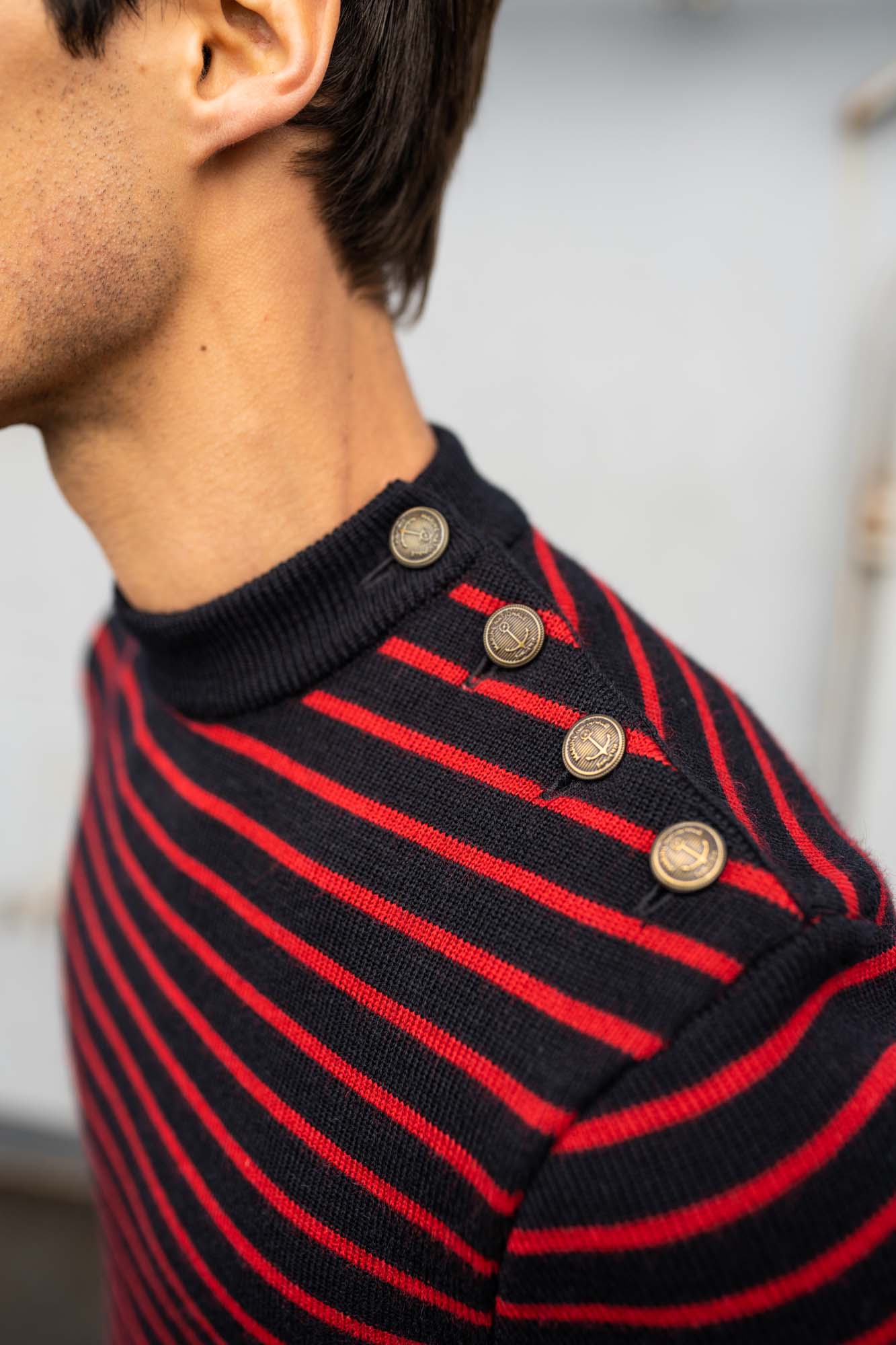 Pull marin rayé 