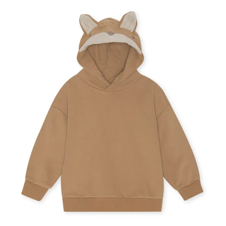 Konges Sløjd Sweat à Capuche Lou Coton Bio | Camel