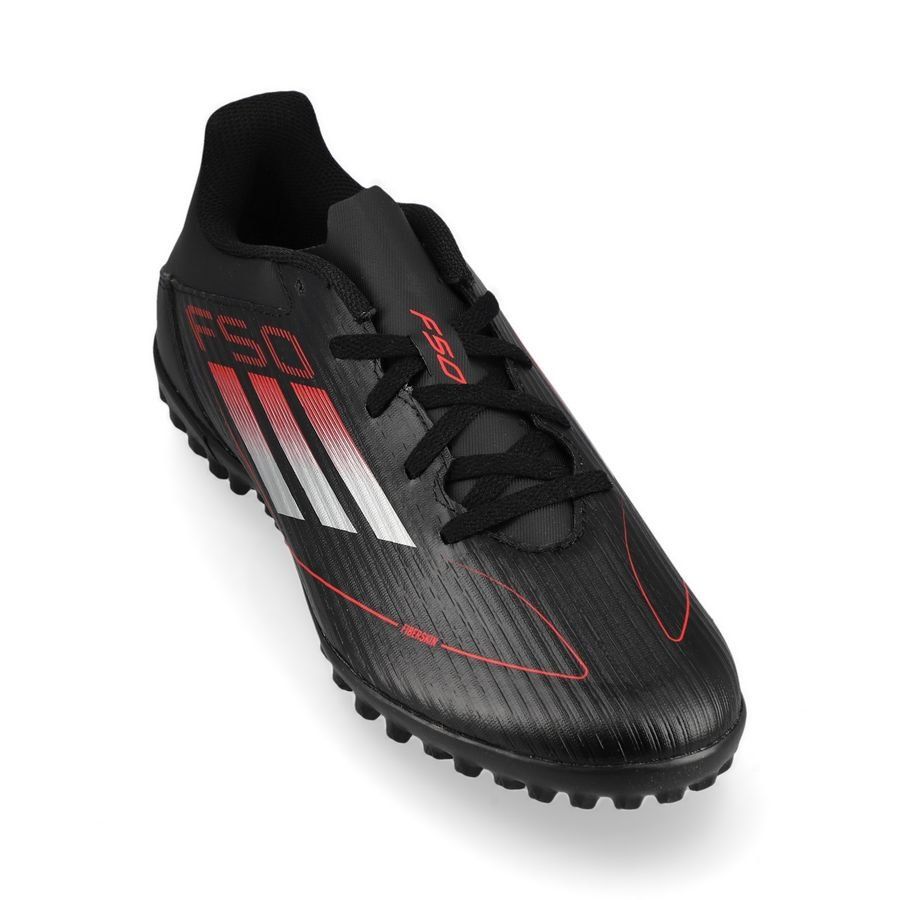 adidas F50 Club TF Stealth Victory - Noir/Argenté/Lucid Red