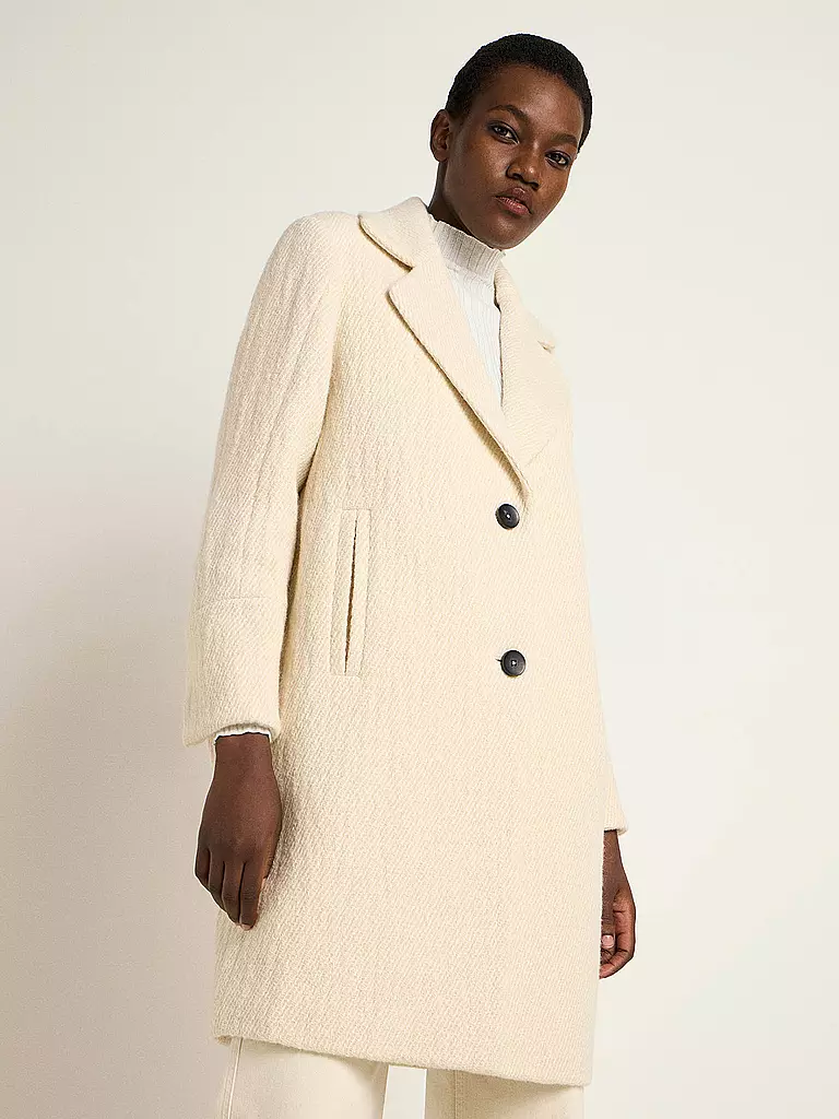 LANIUS Wollmantel creme