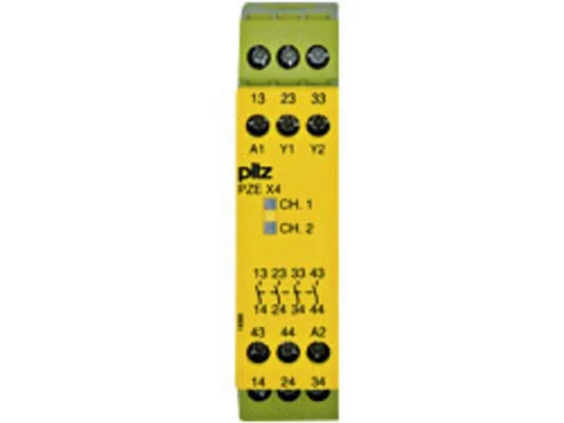 Kontaktudvidelse PZE X4 24VDC 4n/o PILZ Driftsspænding (num): 24 V/DC 4 x sluttekontakt (B x H x T) 22.5 x 87 x 121 mm 1 stk