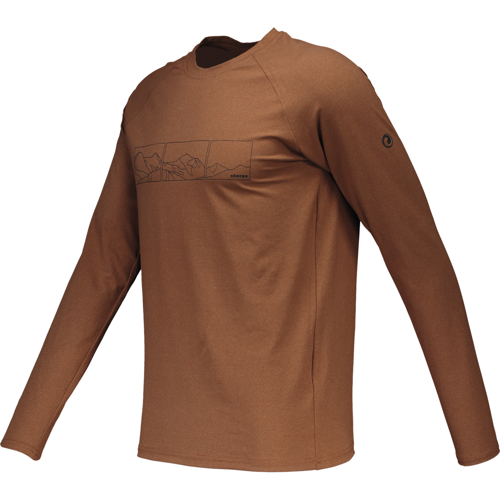 Sherpa Herren-Langarmshirt Shenyen XXL, dunkelorange