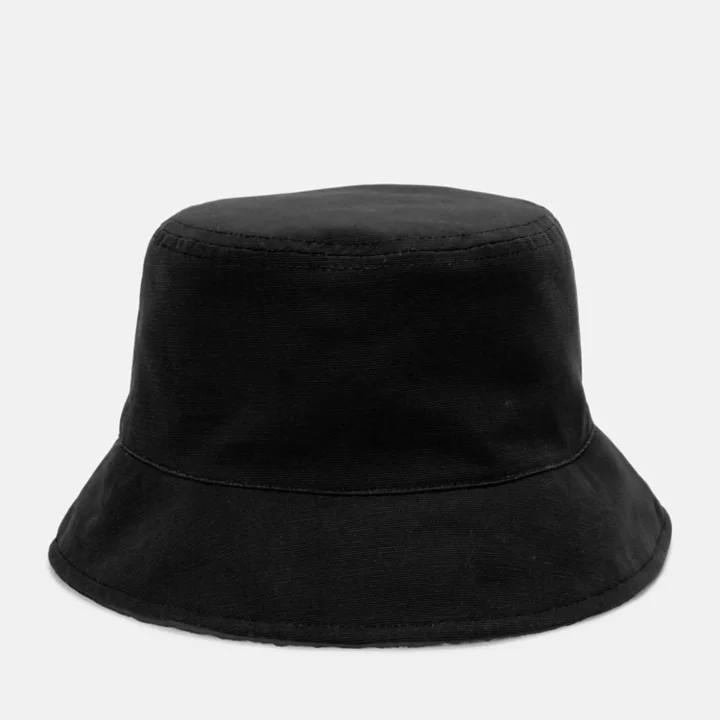 Chapéu Bucket Reversível com Forro de Lã Macia na Cor Preta