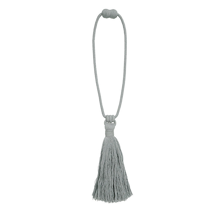 Embrasse à rideaux à aimant Pompon gris V.Creations