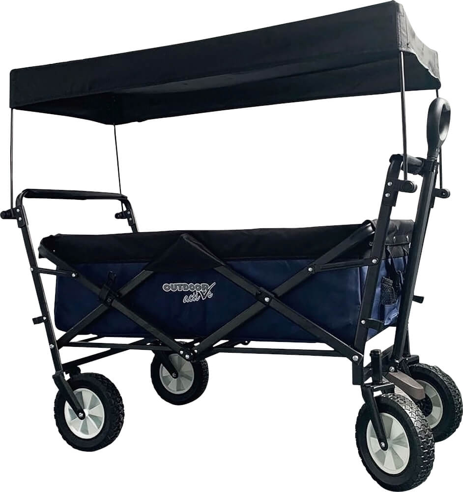 Outdoo active Bollerwagen grau mit Dach
