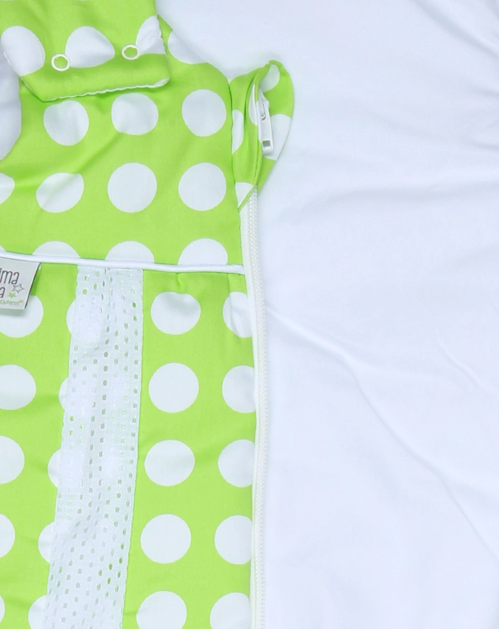 Jersey-Schlafsack PRIMA KLIMA THINSULATE™ DOTS in limette