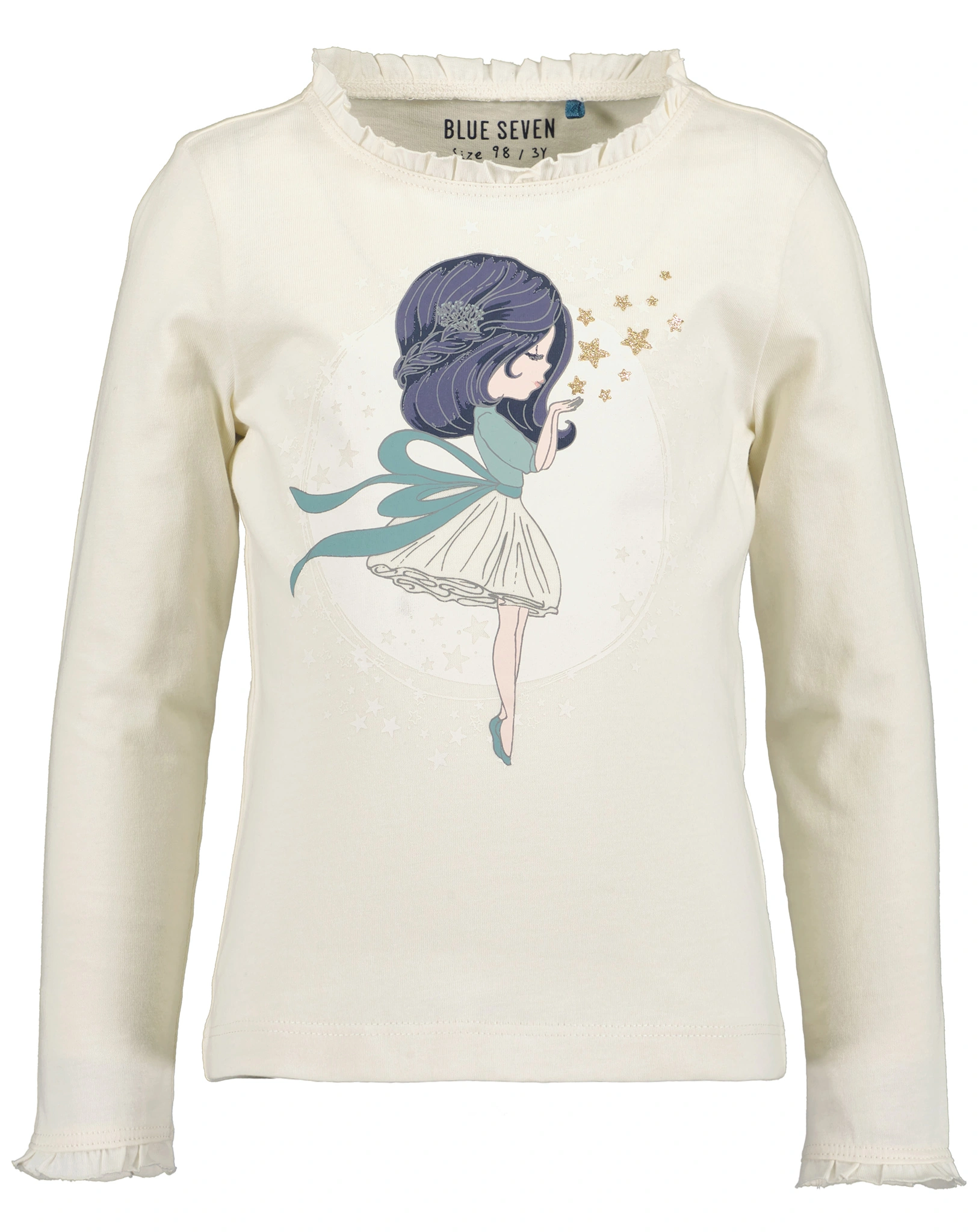 Langarmshirt SPARKLE in offwhite