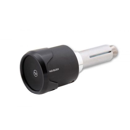 Embouts de guidon Highsider Clignotants/Veilleuse AKRON-FLASH Universel - Noir
