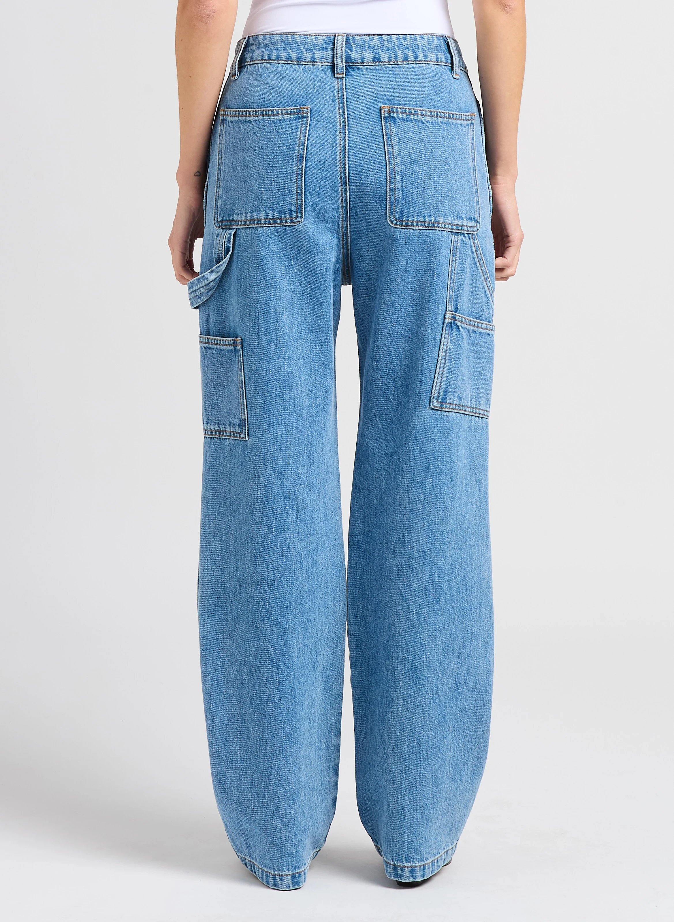 ROCA - Jean droit en coton | Bleu