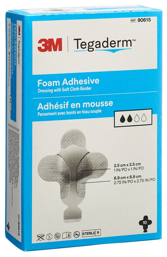 TEGADERM HP Schaumkompresse Mini Kreuz adhesive 10 Stk