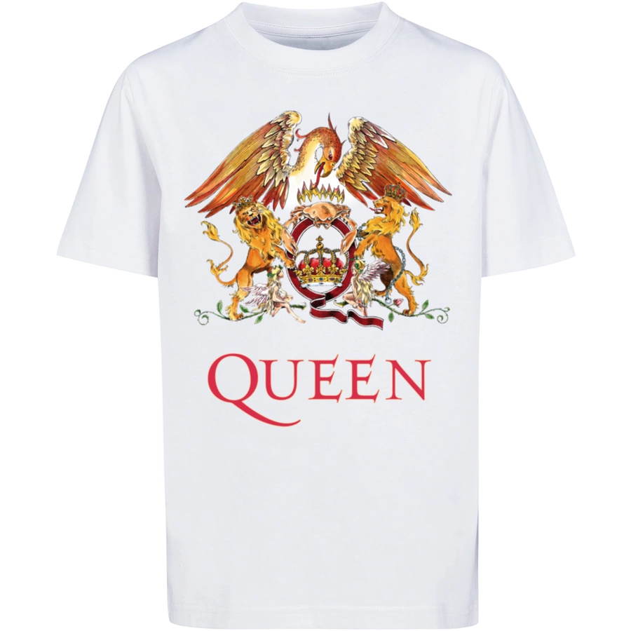 F4NT4STIC T-Shirt Queen Rockband Classic Crest Black weiß
